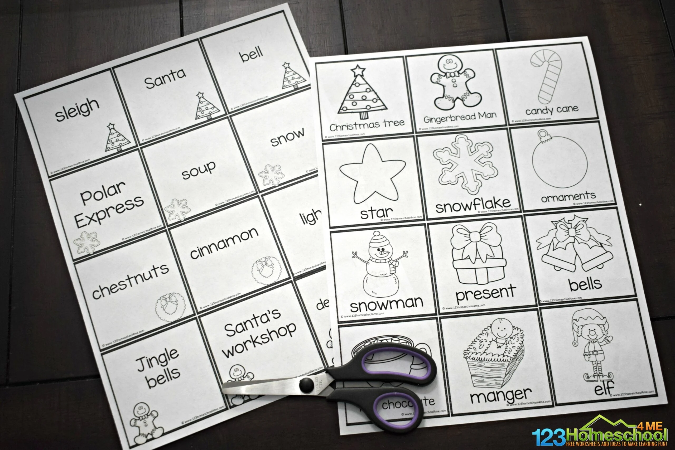 Free Christmas Pictionary For Families