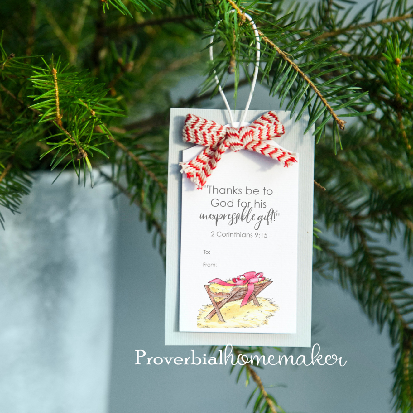 Free Christmas Scripture Gift Tags