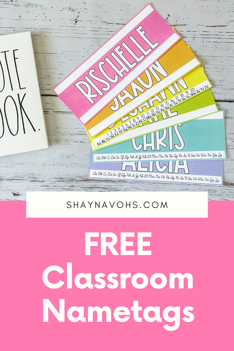 Free Classroom Name Tags Free Classroom Name Tags