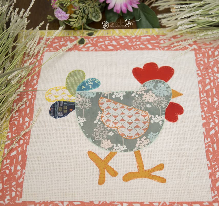 Free Crazy Chicken Table Runner Wall Hanging Pdf Downloadable Sewing Quilt Pattern