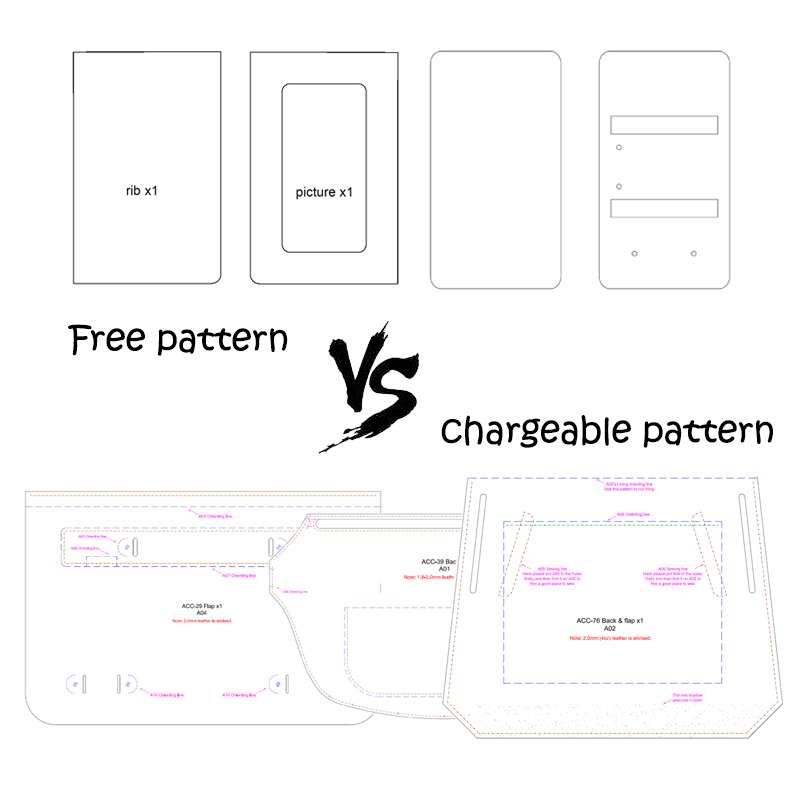 Free Download Leather Craft Pattern Bag Sewing Pattern Leather Pattern Leathercraft Pattern Key Holder Pattern Leather Purse Pattern DIY Leather Pattern Free No 10