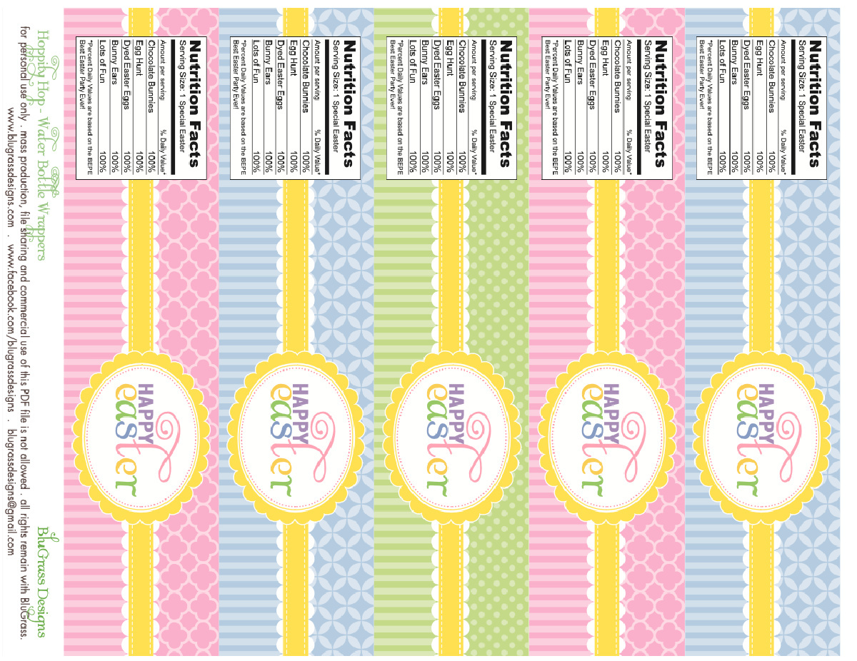 Free Easter Party Printables From Blugrass Designs