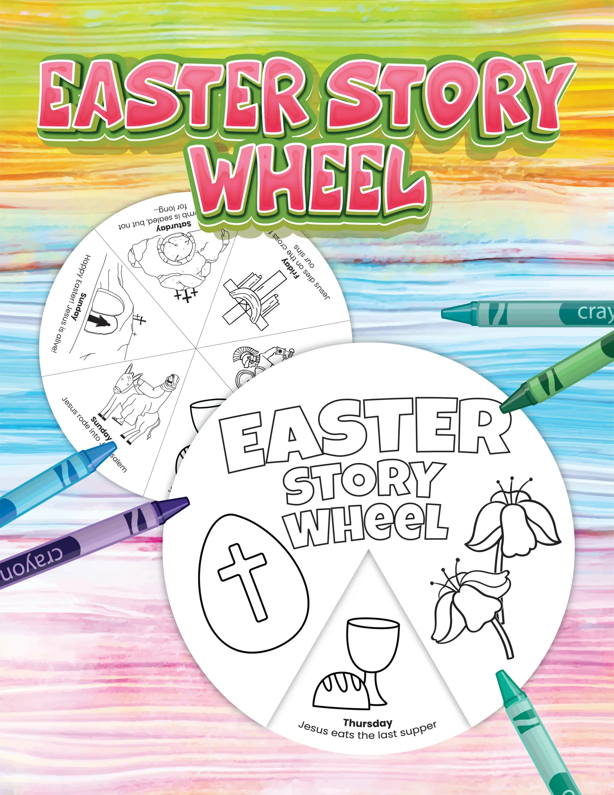Free Easter Story Wheel