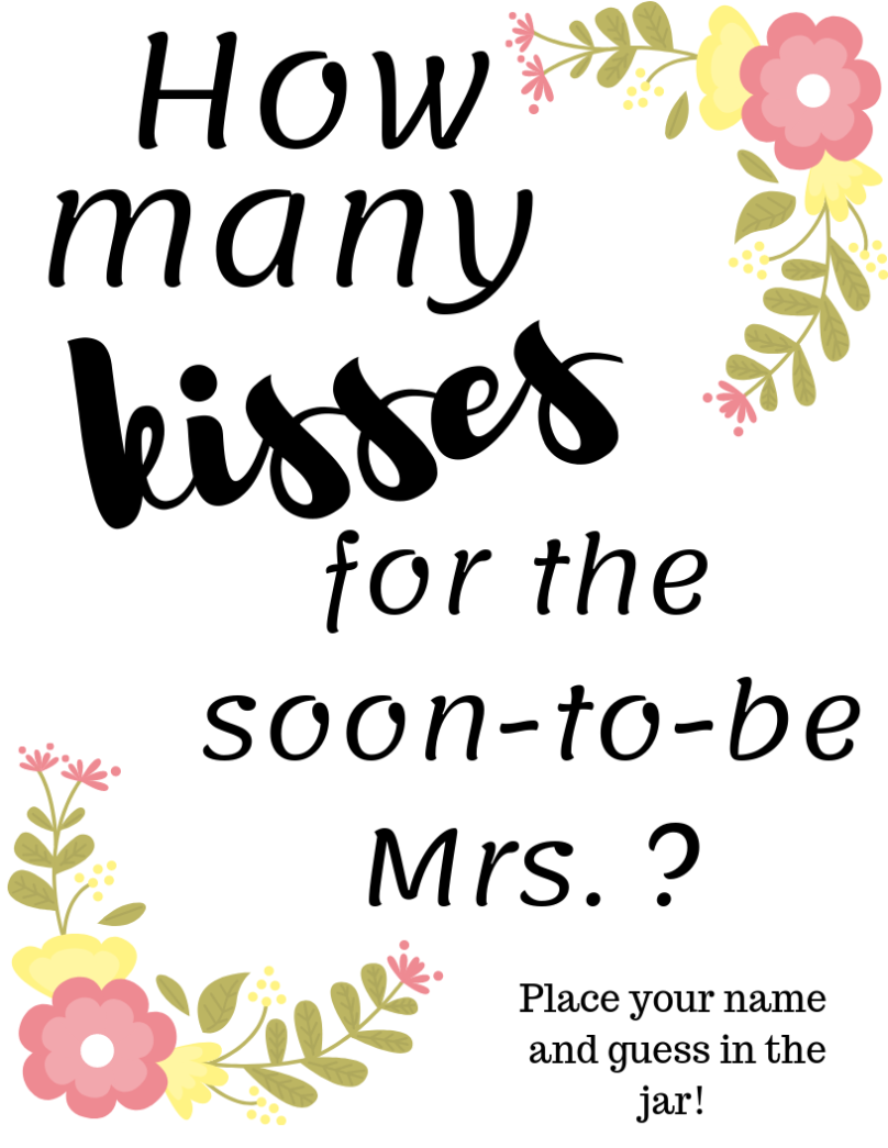 Free Easy Bridal Shower Game Printable