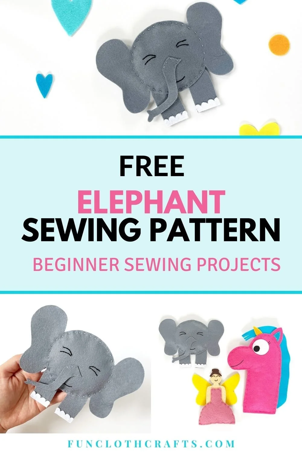 Free Easy Felt Elephant Pattern