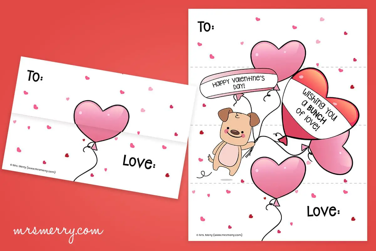 Free Folding Surprise Heart Printable