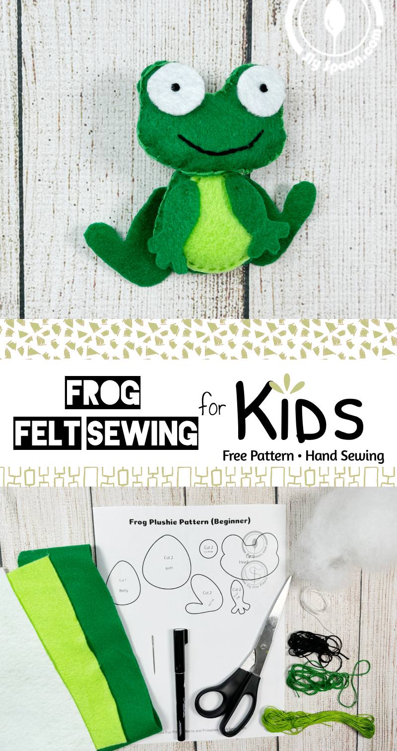 Free Frog Felt Plushie Pattern