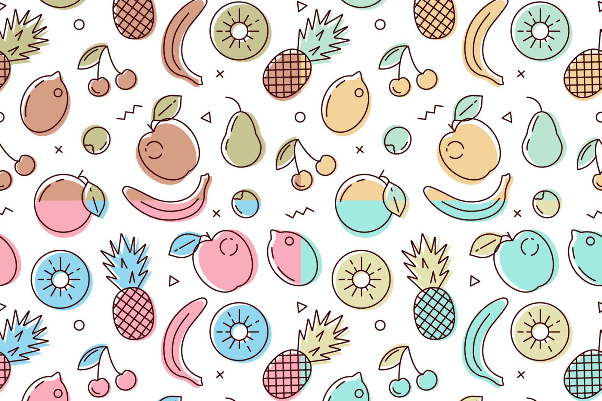 free printable fruit patterns