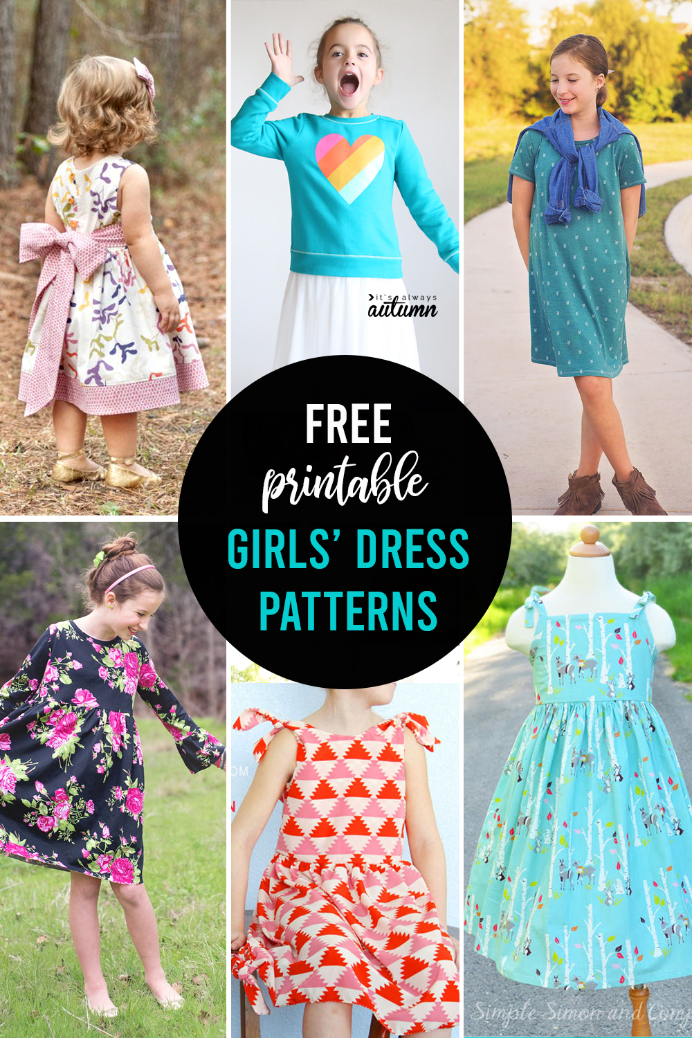 Free Girls Dress Patterns Charity Sewing