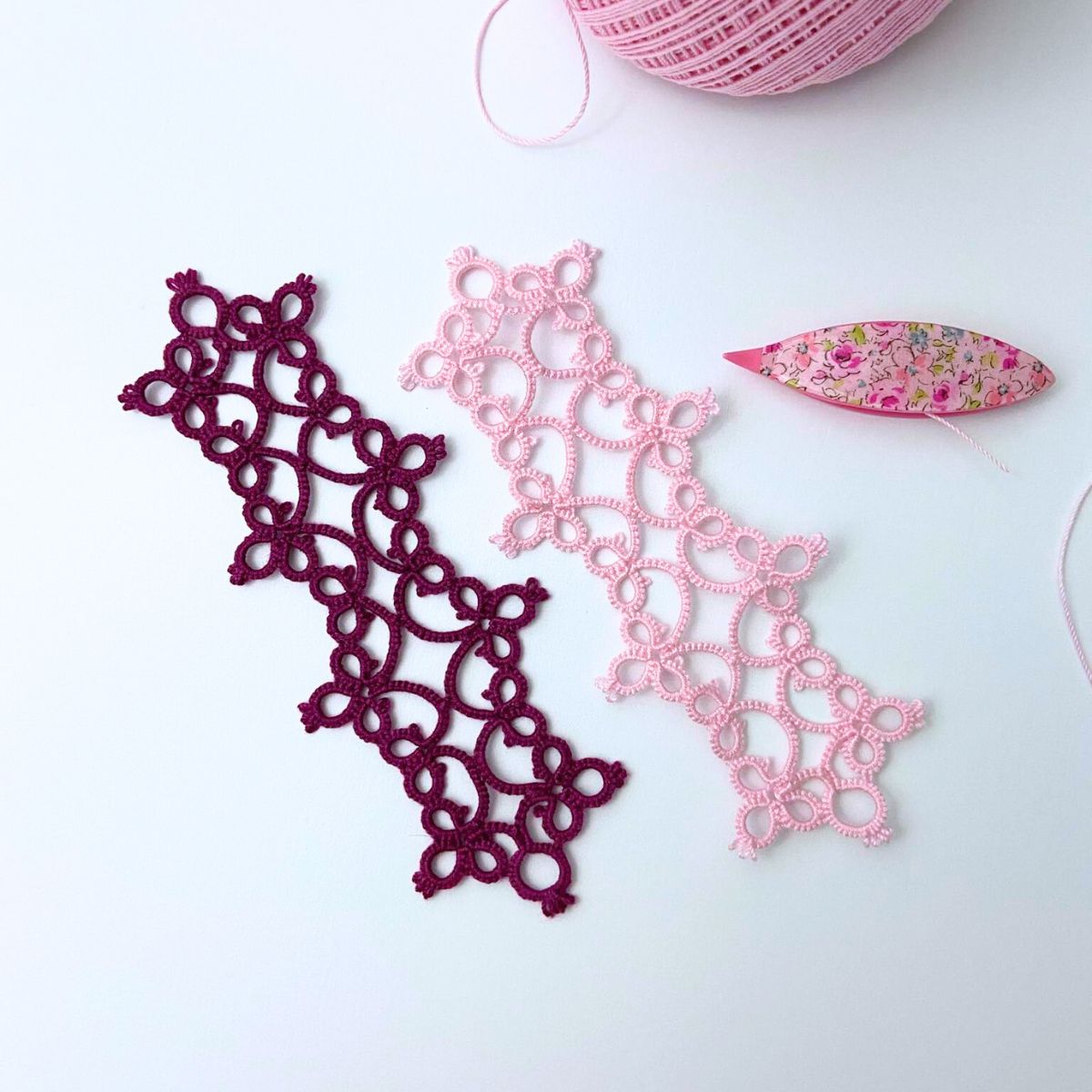 Free Lace Bookmark Shuttle Tatting Pattern