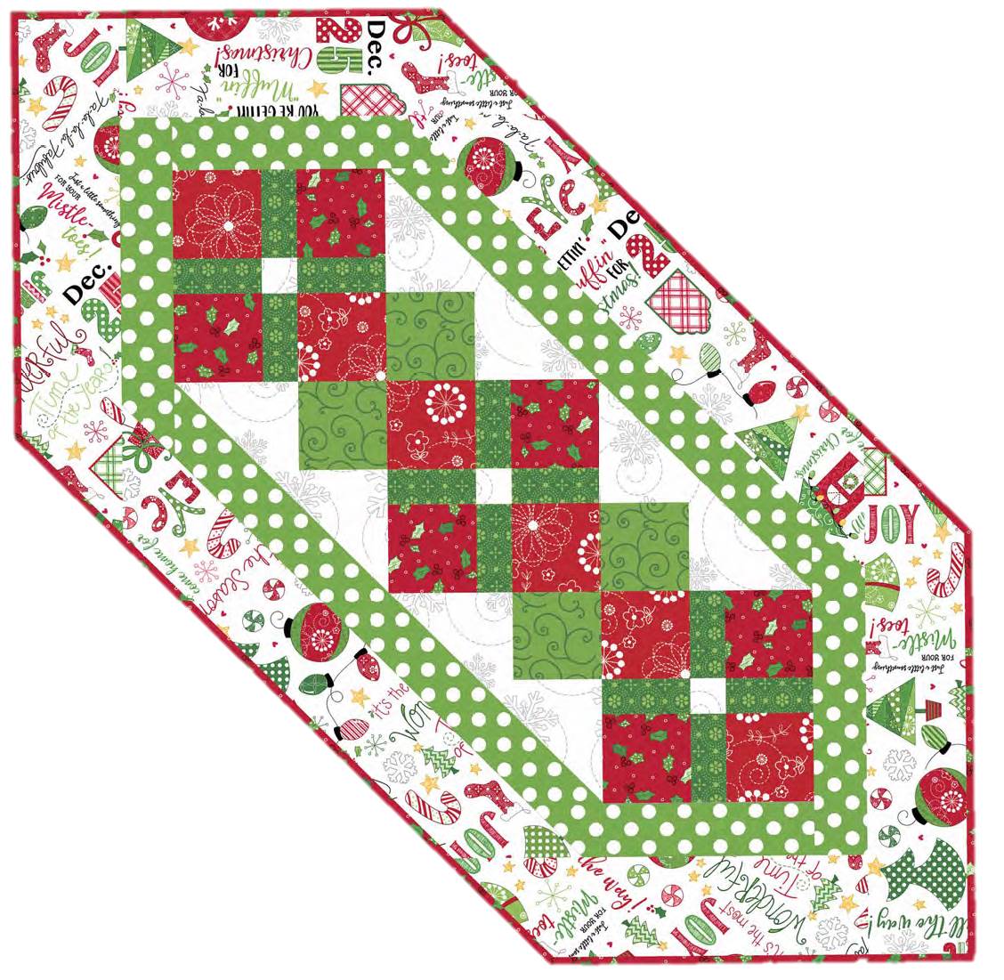 Free Pattern Day Christmas Table Runners