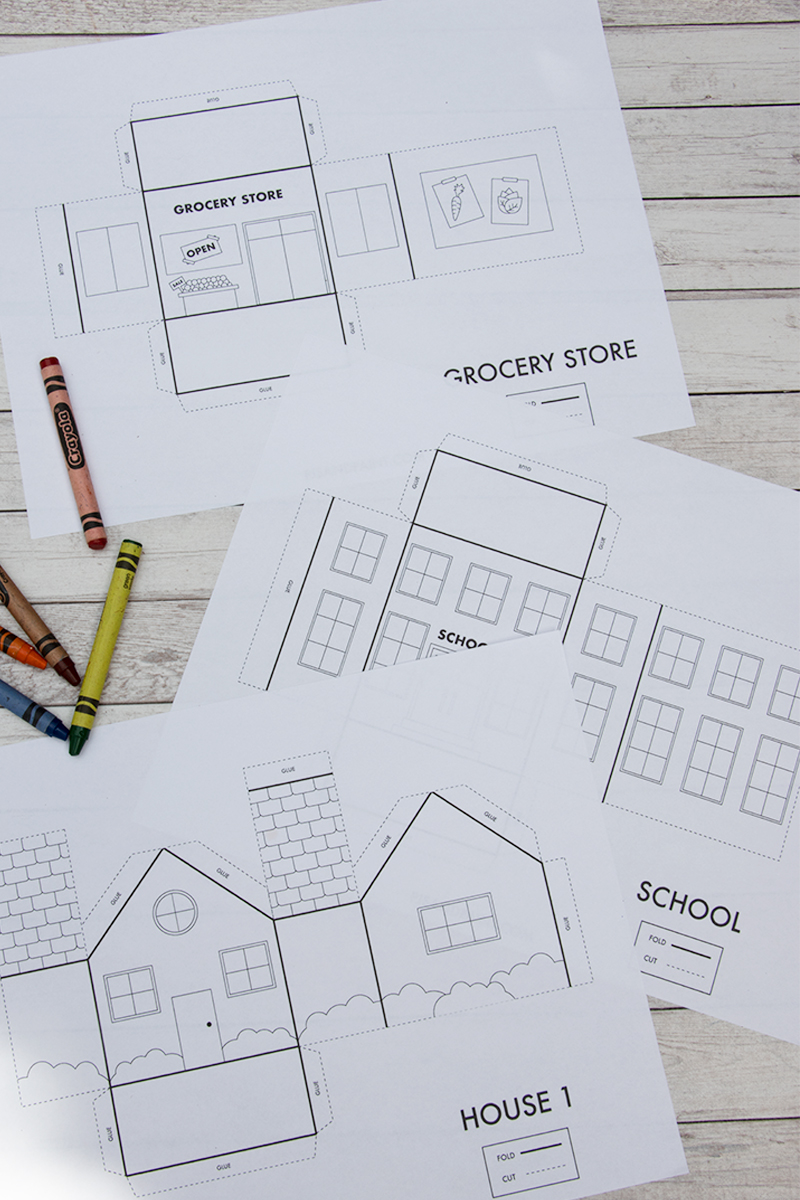 Free Printable 3d Buildings Coloring Pages