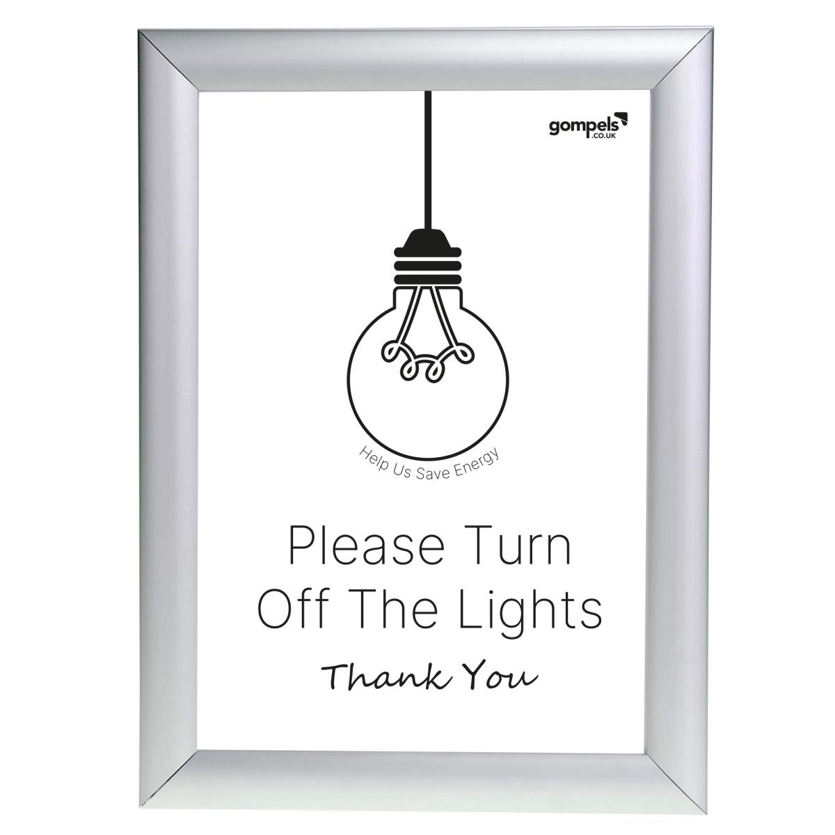 Free Printable A4 Please Turn Off The Lights Sign
