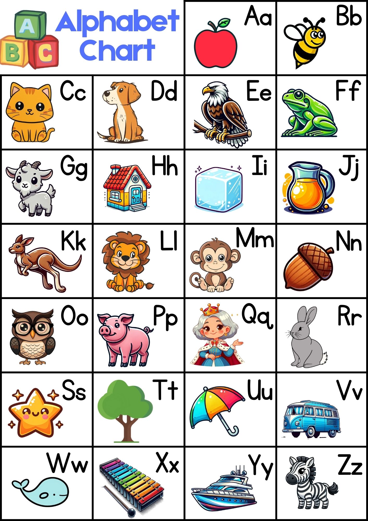 Free Printable Alphabet Charts