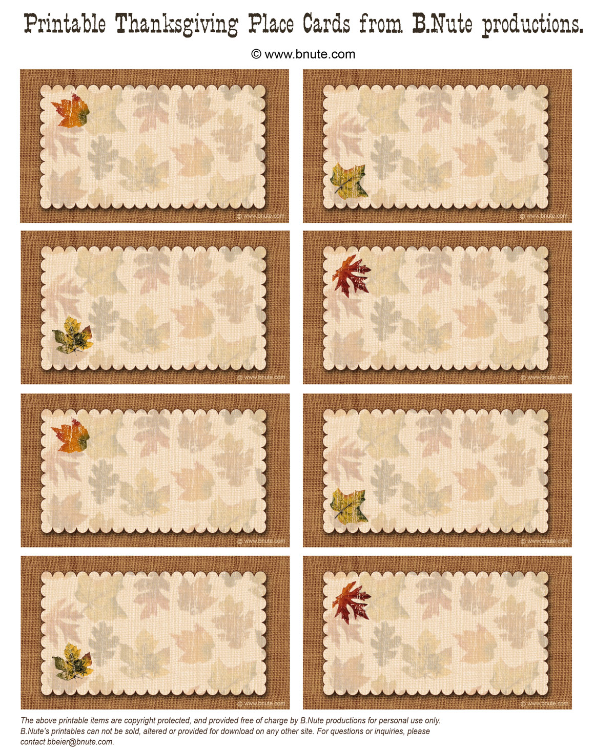 thanksgiving name tags free printable