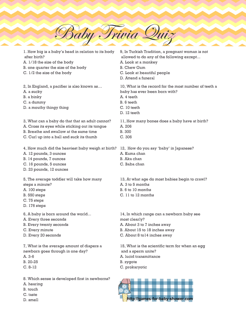 free printable trivia cards