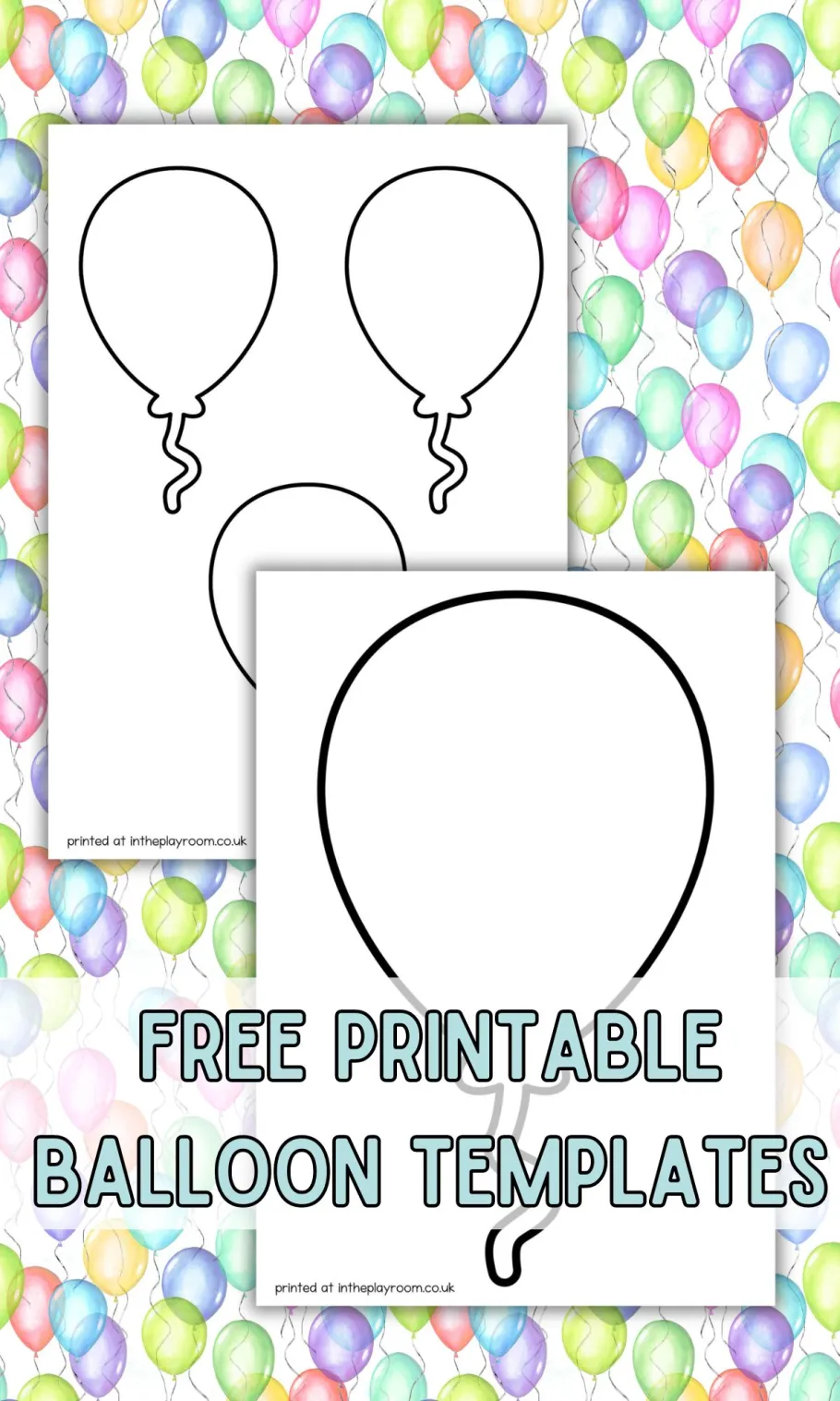 free printable balloon stencils