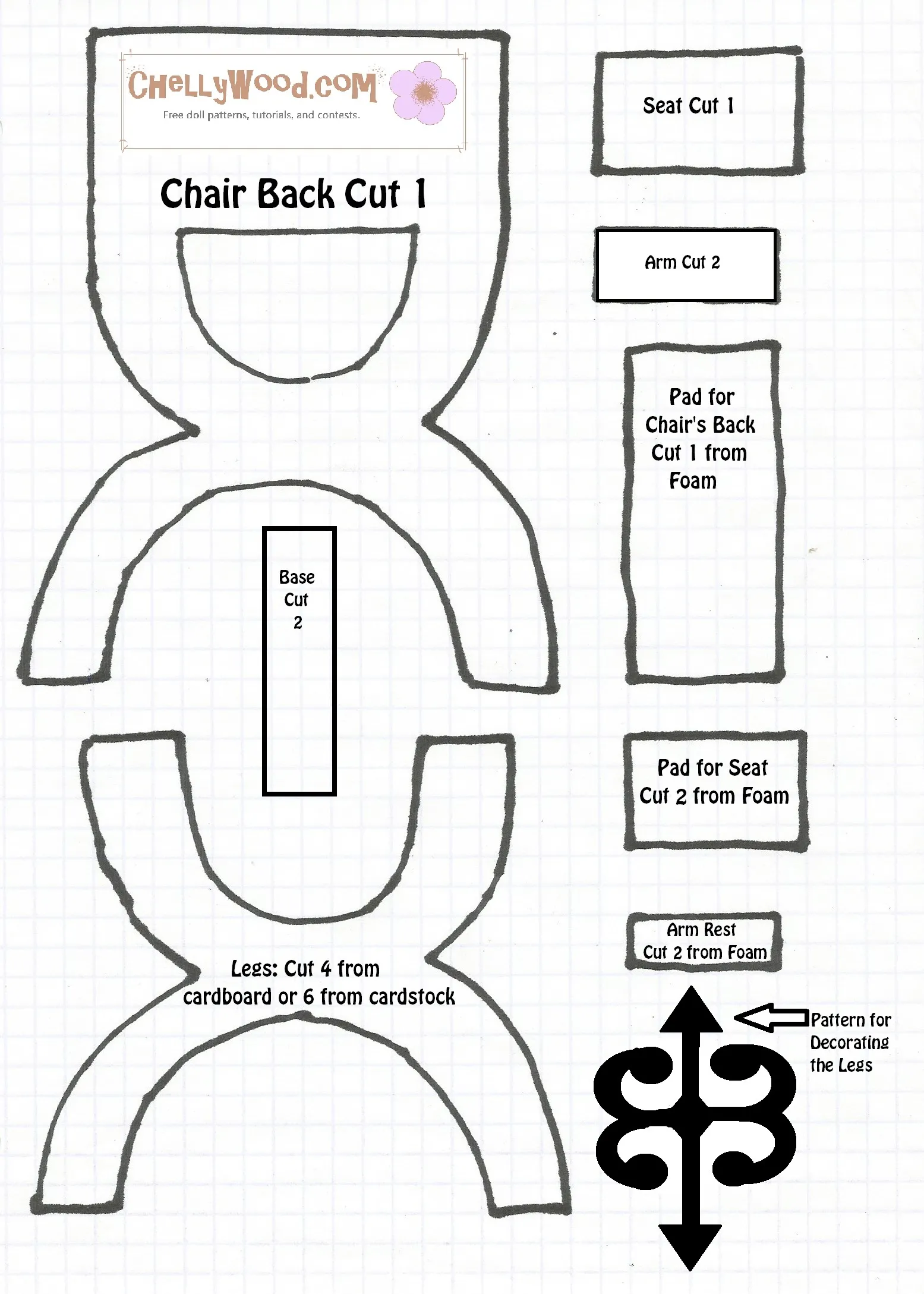 Free Printable Barbie Chair Pattern For Dollstagram Dollphotography Chellywood Com Free Printable Barbie Chair Pattern For Dollstagram Dollphotography Chellywood Com
