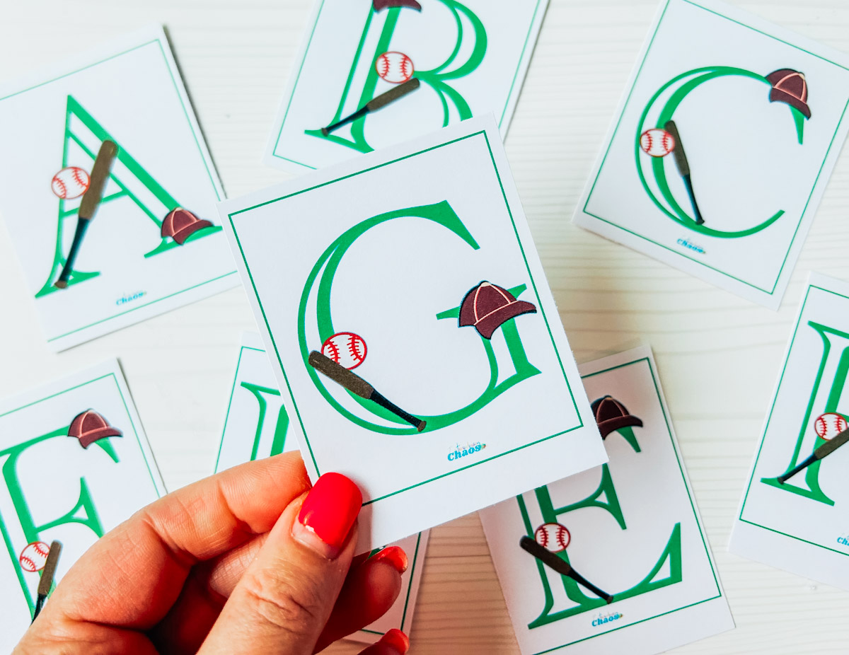 Free Printable Baseball Alphabet Flash Cards
