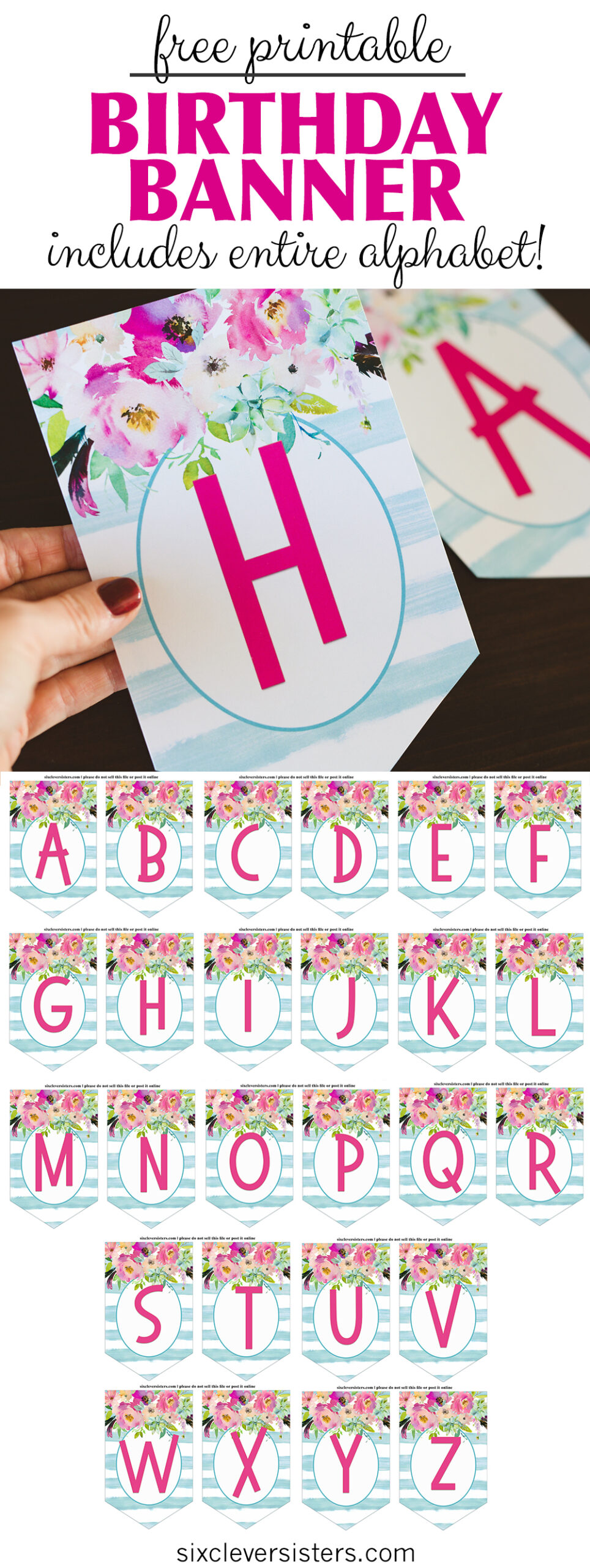 Free Printable Birthday Banner Free Printable Birthday Banner