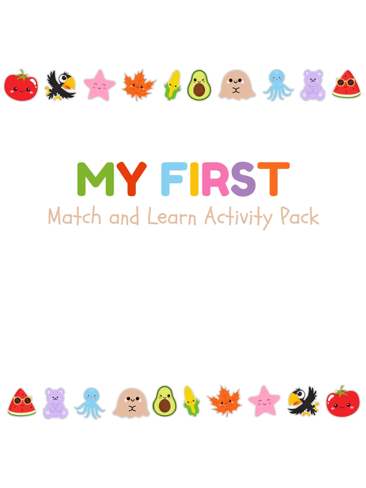 Free Printable Busy Book Full Of Matching Activities