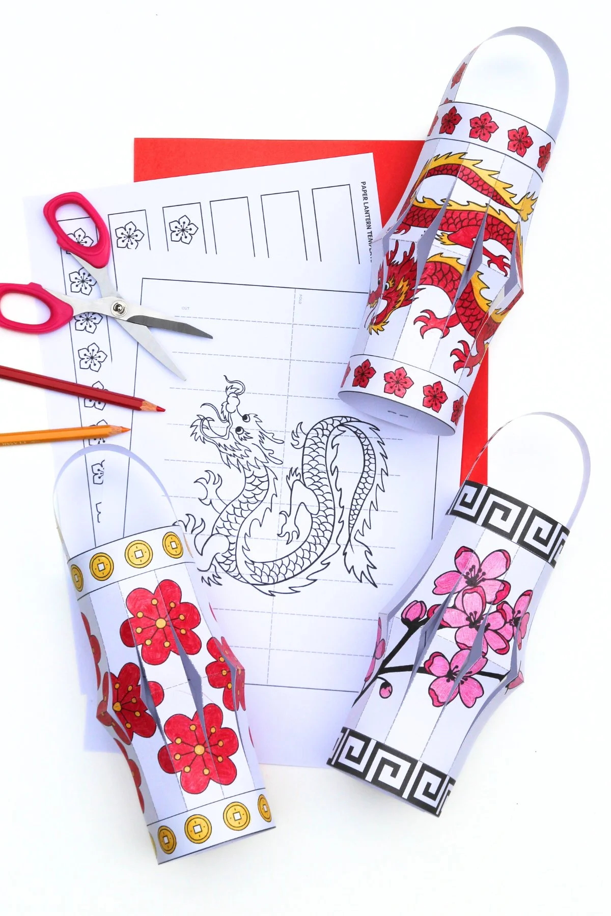 Free Printable Chinese Lantern Templates