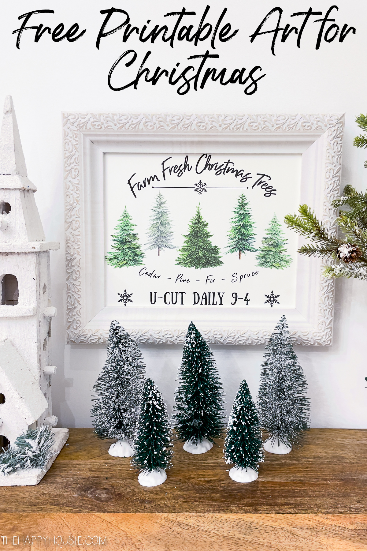 Free Printable Christmas Art For Thrifty Holiday Decorating