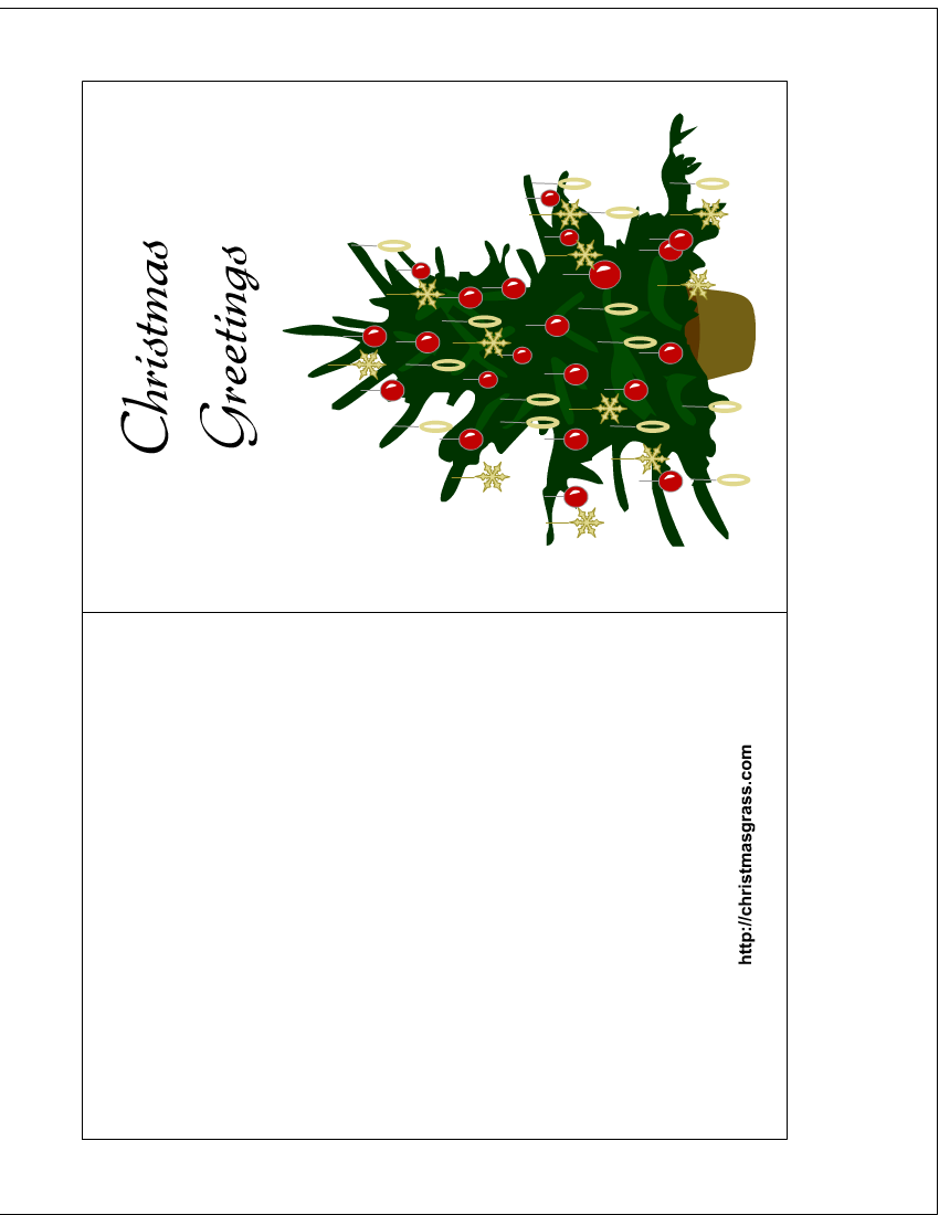 Free Printable Christmas Greeting Card
