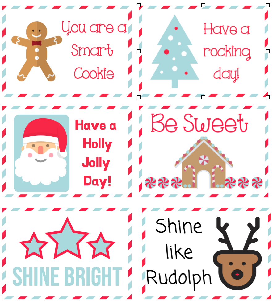 Free Printable Christmas Lunch Notes