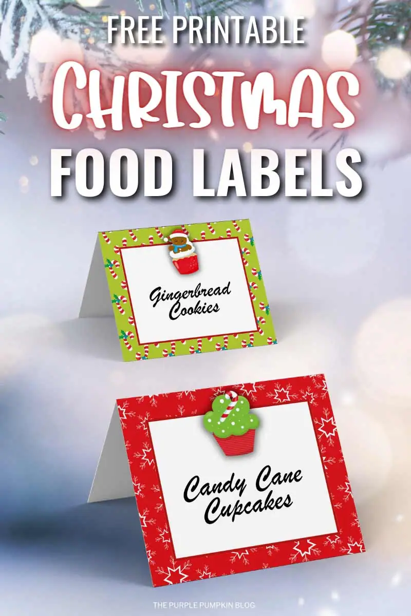 Free Printable Christmas Party Food Labels