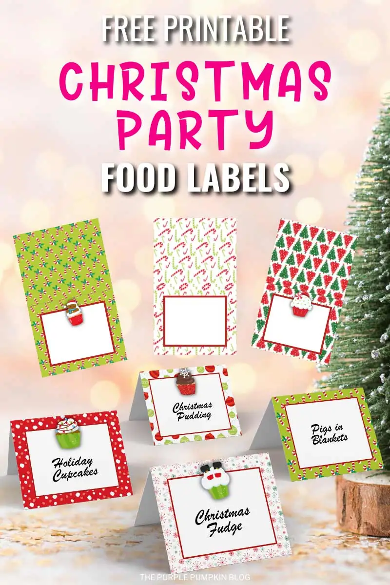 Free Printable Christmas Party Food Labels