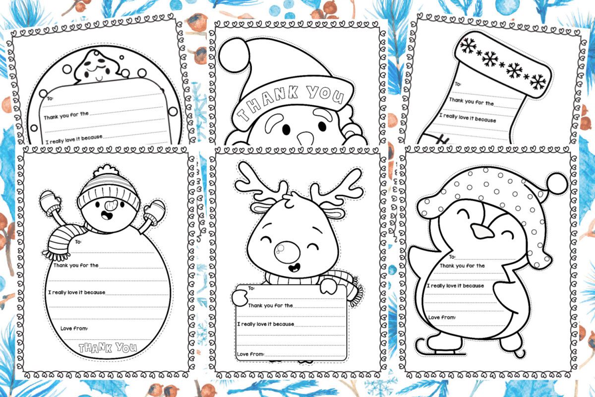 Free Printable Christmas Thank You Notes