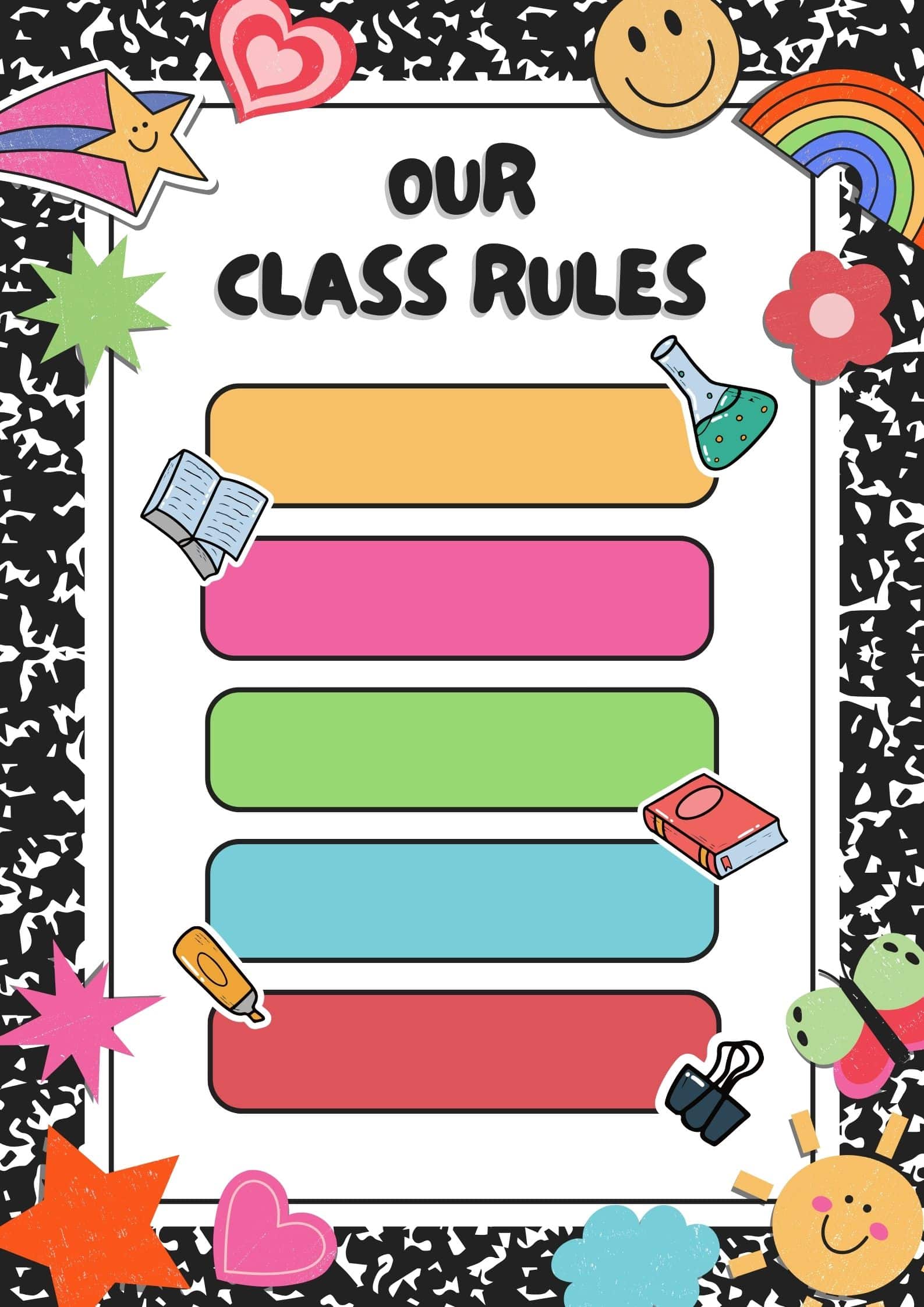 Free Printable Classroom Rules Charts
