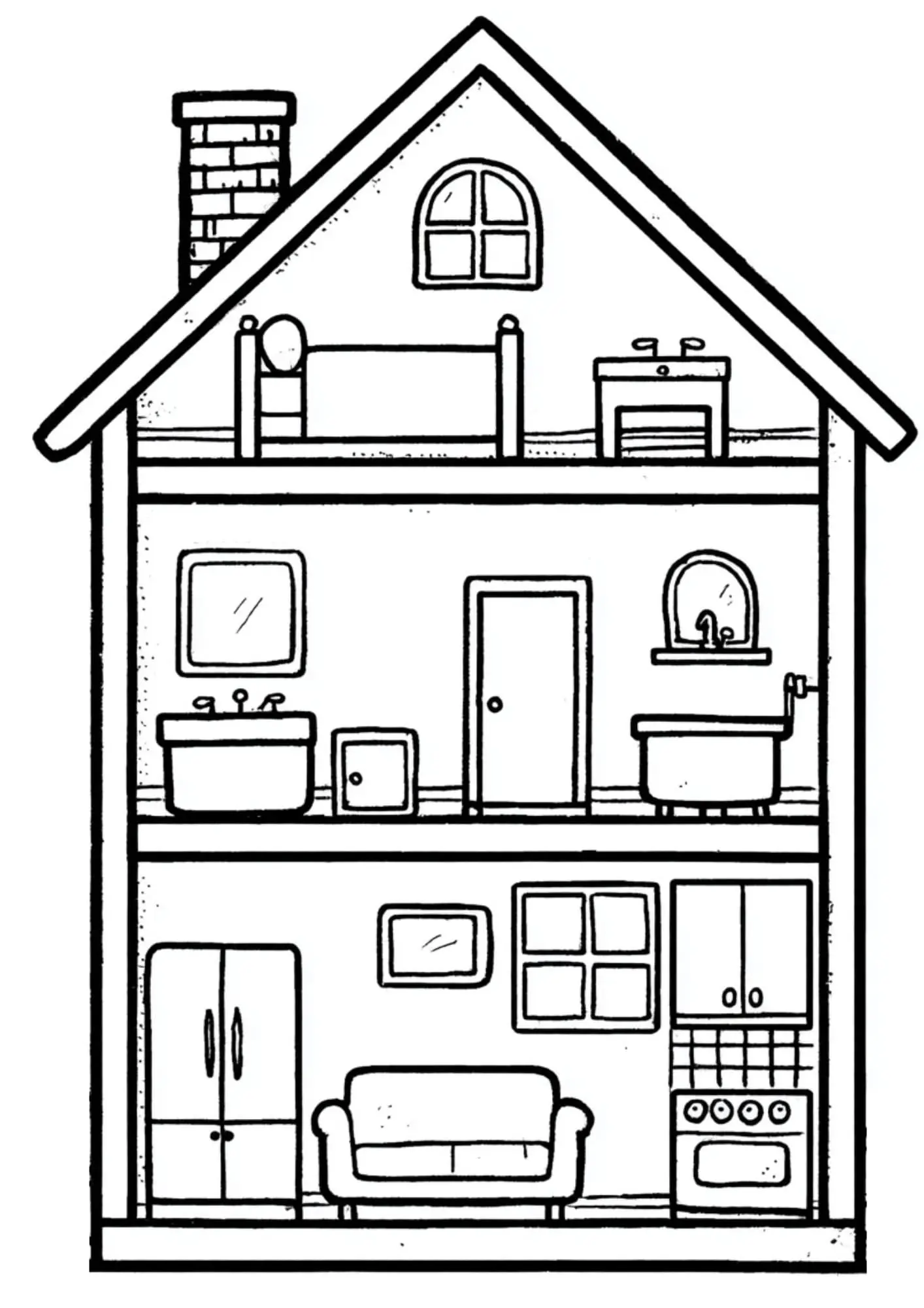 Free Printable Cut Out Paper Doll House