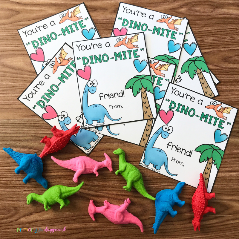 Free Printable Dinosaur Valentines