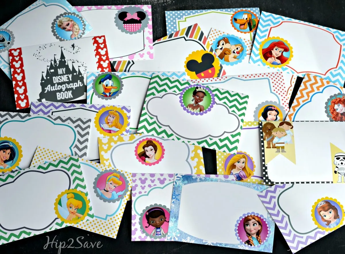 Free Printable Disney Character Autograph Pages Perfect For Upcoming Disney Trip
