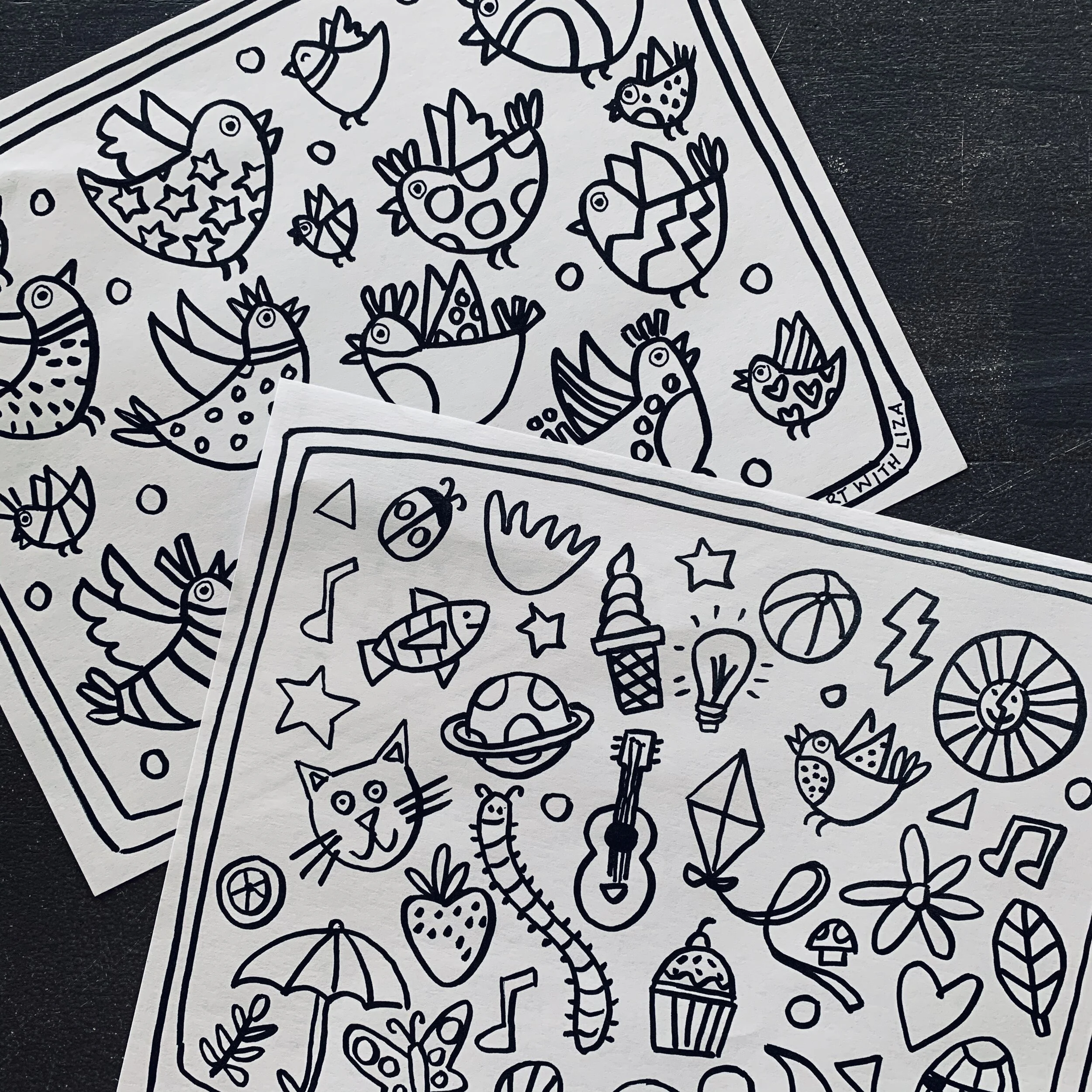 Free Printable Doodles To Color Old