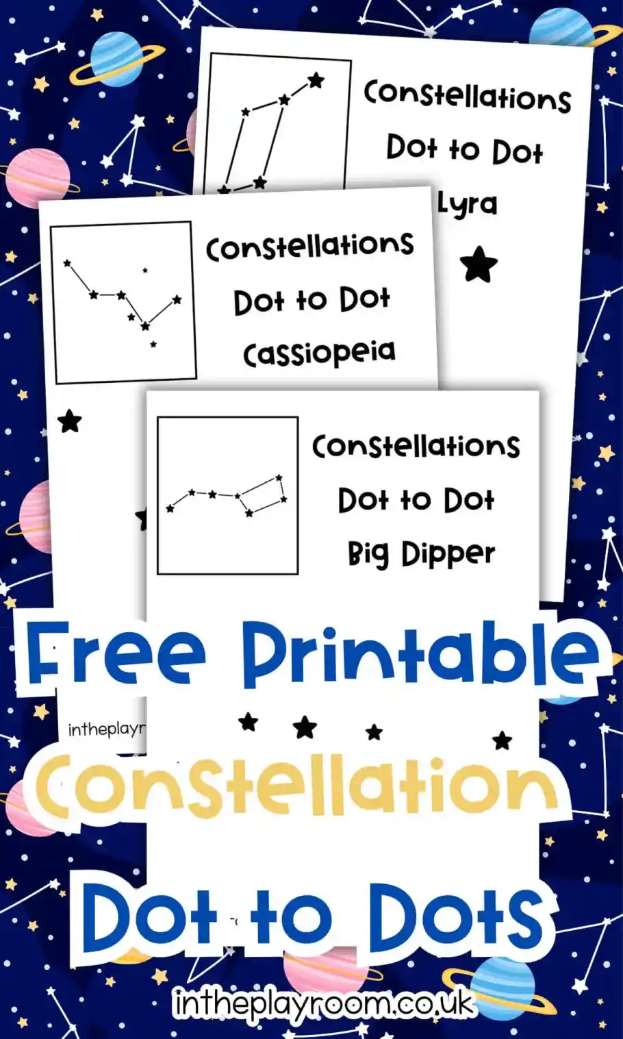 Free Printable Dot To Dot Constellations Worksheets
