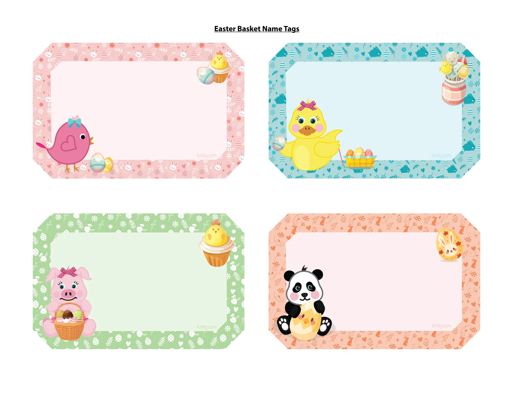 Free Printable Easter Name Tags