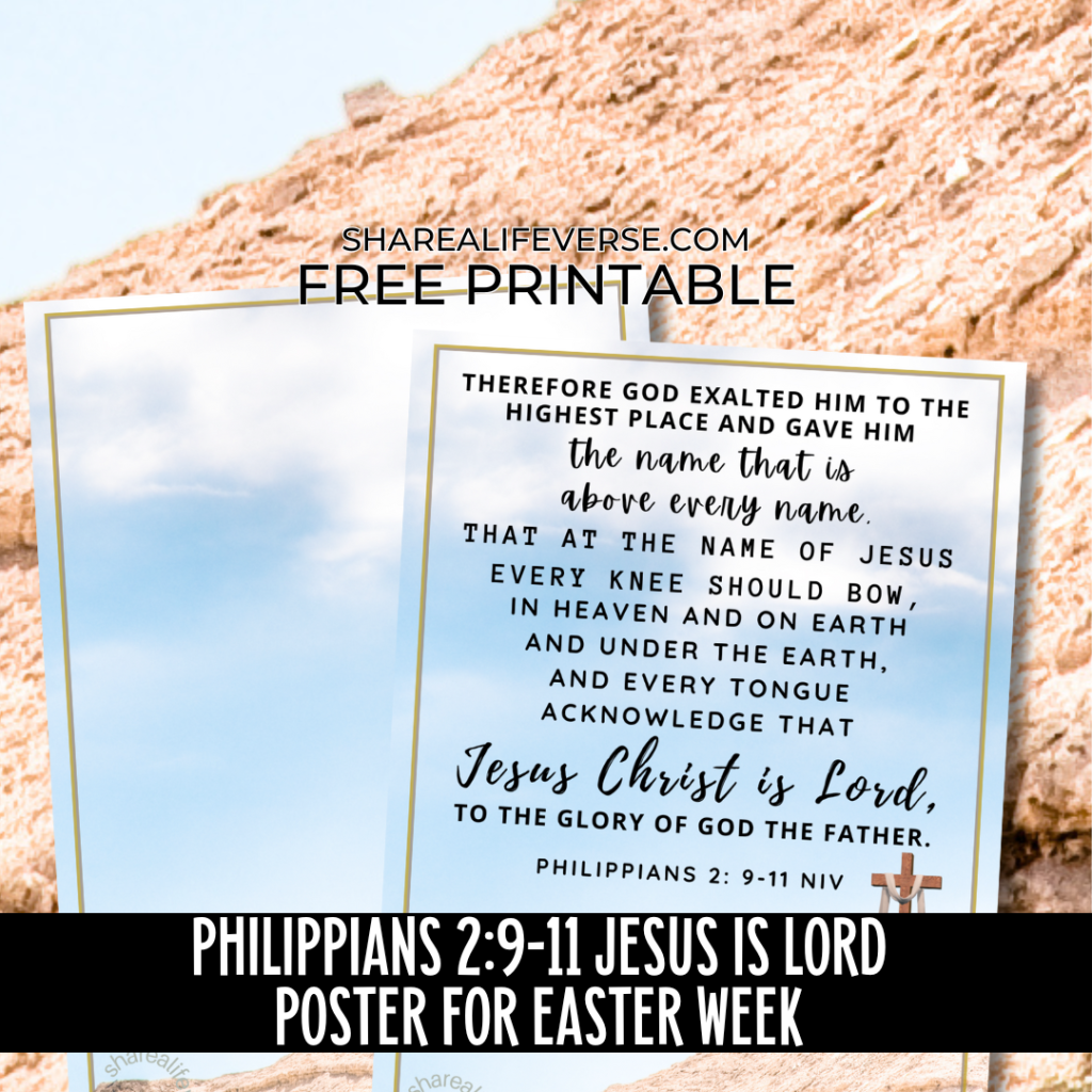 Free Printable Easter Posters Jesus Is Lord