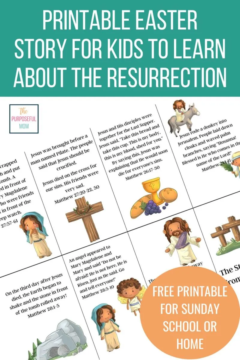 Free Printable Easter Story For Sunday School Kids