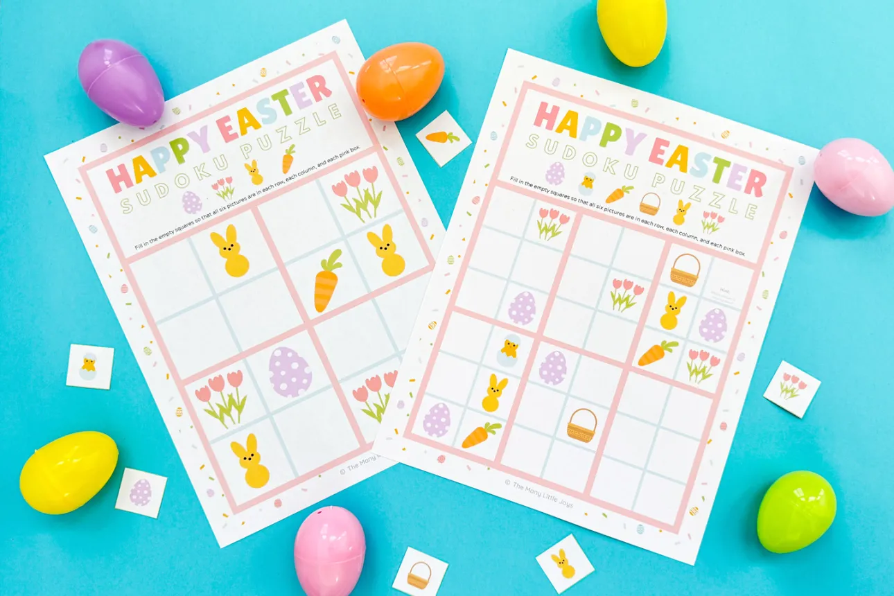 Free Printable Easter Sudoku Puzzles For Kids