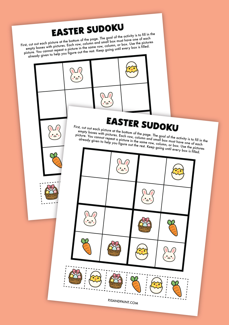printable easter sudoku