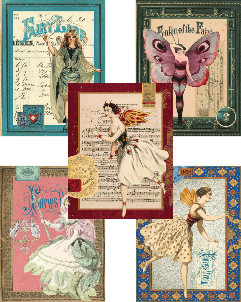 Free Printable Fairy Journal Pages For Junk Journals Or Mixed Media