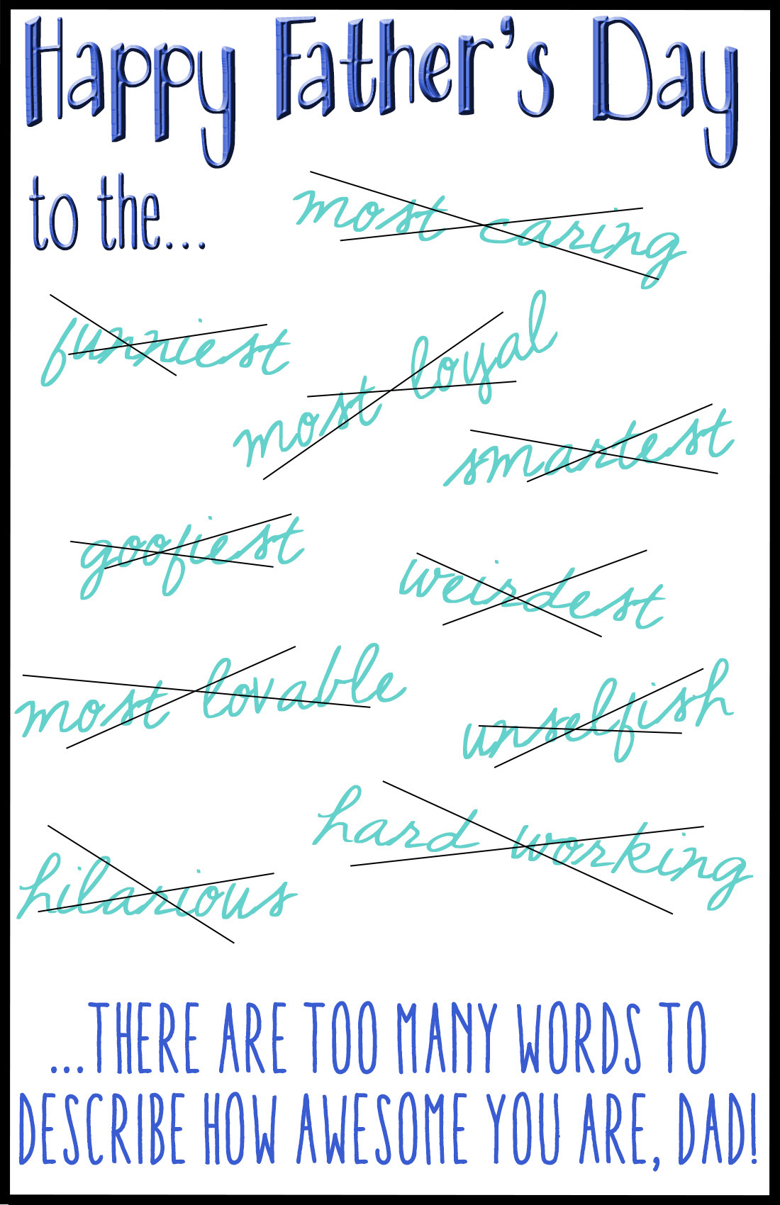 Free Printable Fathers Day Cards
