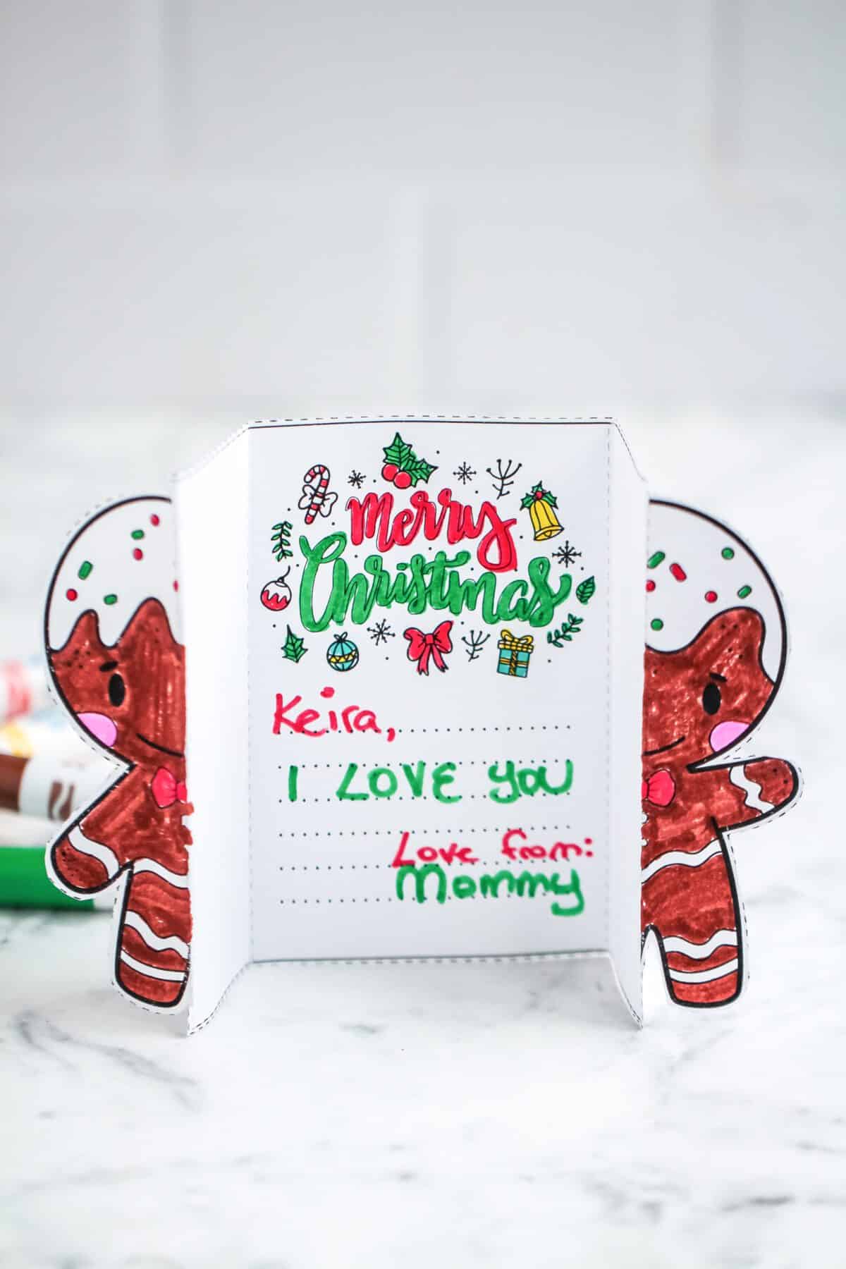 Free Printable Foldable Christmas Cards