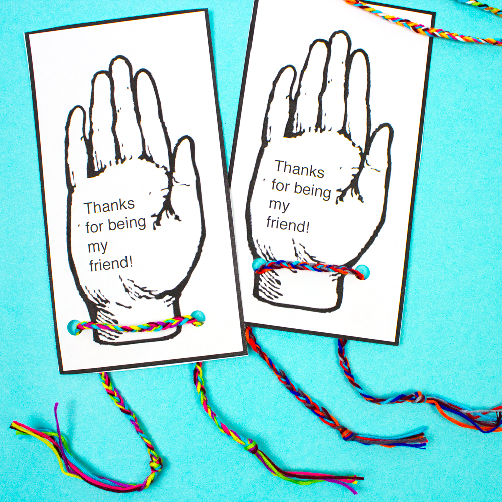 friendship bracelet valentine printable