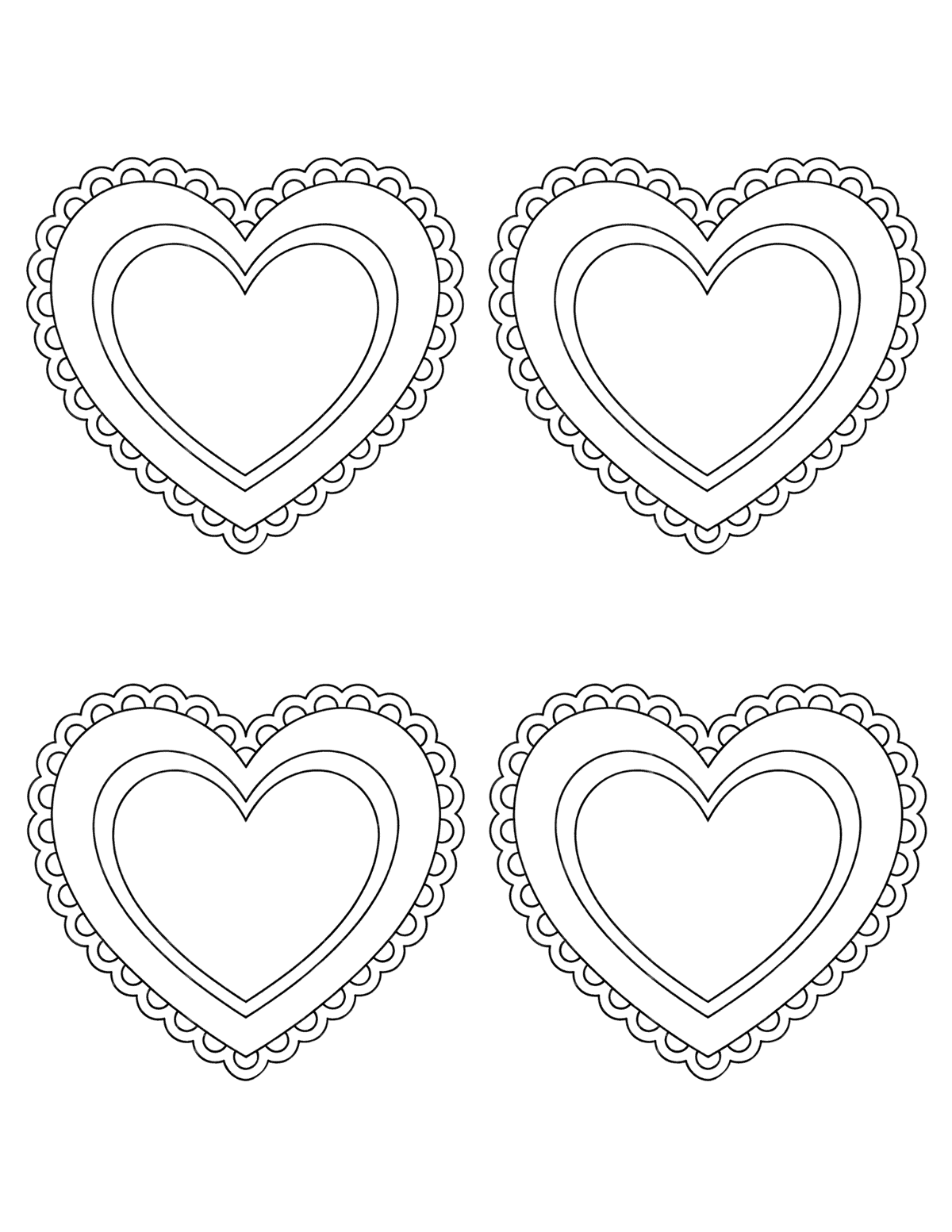 Free Printable Heart Templates For Kids