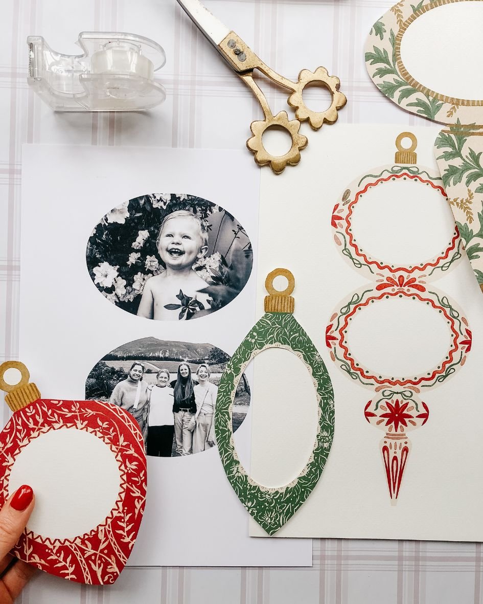 Free Printable Holiday Photo Ornaments Diy