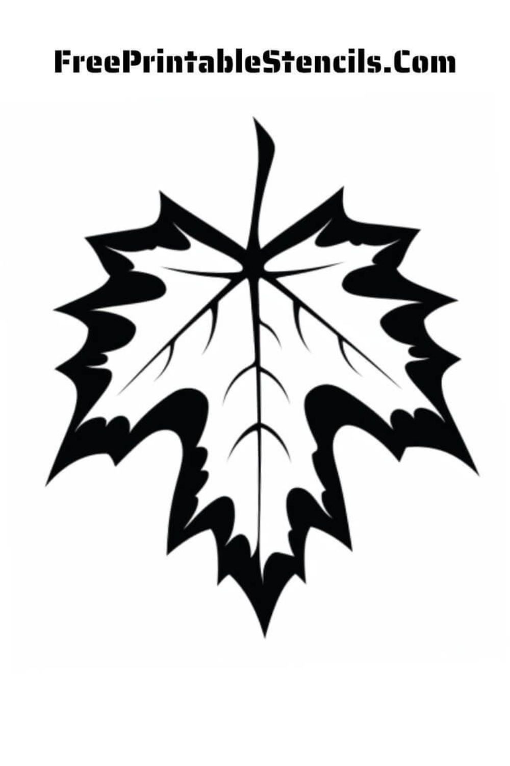 Free Printable Maple Leaf Stencils
